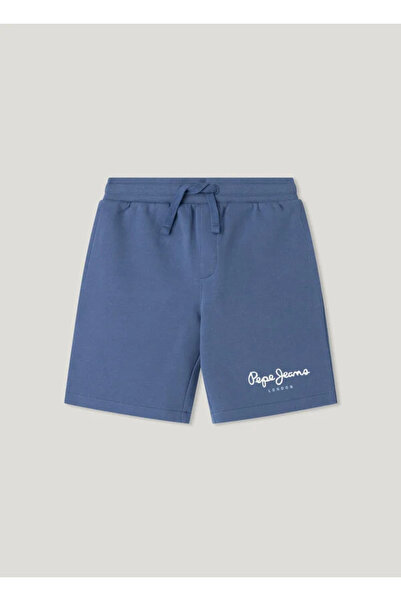Pepe Jeans Παιδικά Σορτς Βερμούδα με Σχέδιο Λογότυπου για Αγόρια (PB800830-573)