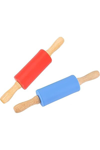X SPRING Mini Rolling Pin, 2 Pack Small Wooden Rolling Pins for Kids, 22cm Ba...