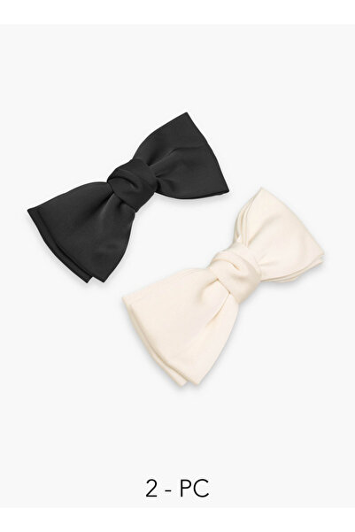 FAV Gloo Pack of 2 Barrette Hair Clip with Bow Accent