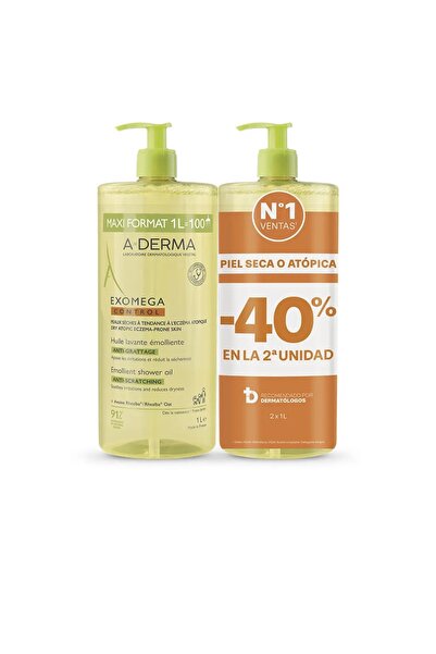 A-DERMA Set Ulei de dus hidratant si calmant EXOMEGA CONTROL 2000 ml