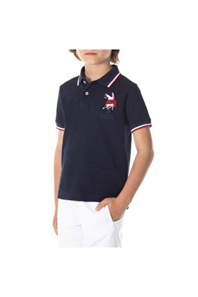 U.S. Polo Assn. U.S. Polo Assn Παιδικό Μπλουζάκι Πόλο με Σημαία για Αγόρι (61...