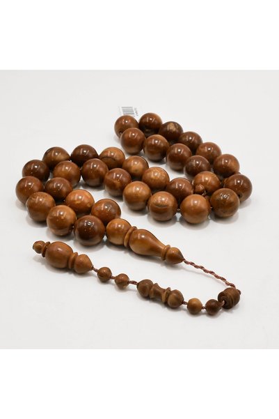Generic Brand Coconut Shell Rosary Prayer Beads – 33 Beads, 13.5–14mm Round T...