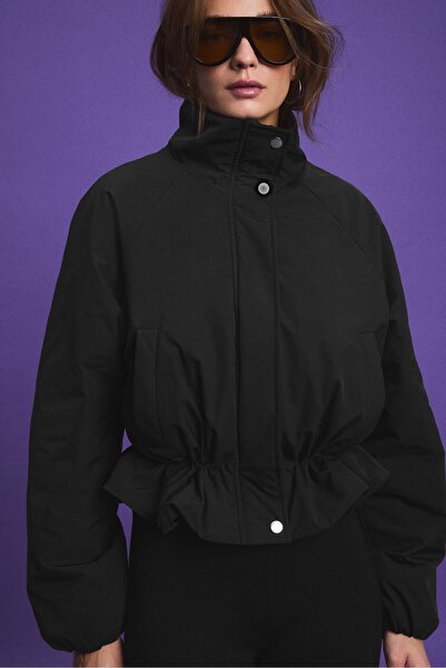 Stradivarius Peplum kapitone ceket