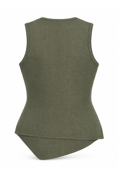 VERYMODA Asimetrik Metal Düğme Detaylı Triko Bluz