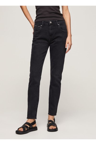 Pepe Jeans Ψηλόμεσο Παντελόνι Βιολετί Mom Carrot (PL204176XF1)