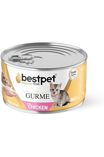 Bestpet Yavru Gurme Kediler İçin, Tahılsız, Jöle İçinde Tavuk Parça Etli Yaş ...