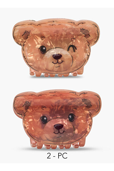 FAV Gloo Pack of 2 Bear Hair Clamps with Glossy Finish