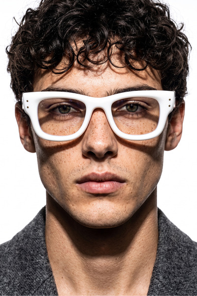 Bilge Karga Sezer White Men's Blue Light Protective Glasses
