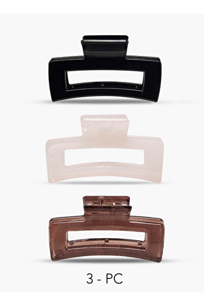 FAV Gloo Pack of 3 Rectangular Shaped Hair Clamps