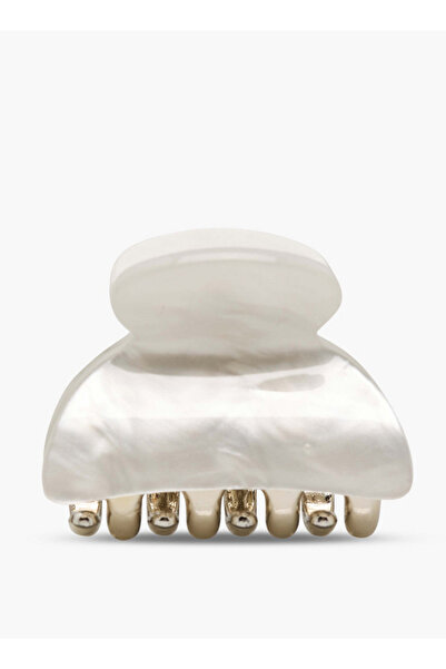 FAV Gloo Pack of 3 Curved Hair Clamp with Marble Finish