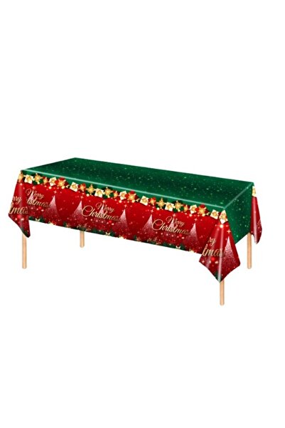 Rao Fata de Masa Festiva, Dreptunghiulara, Imprimeu Merry Christmas, Tema Cra...