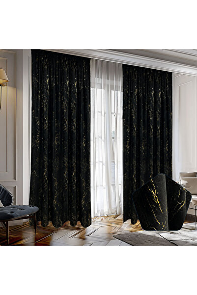 ArasyaHome Draperie Luxury Guernica Blackout 80 % Negru