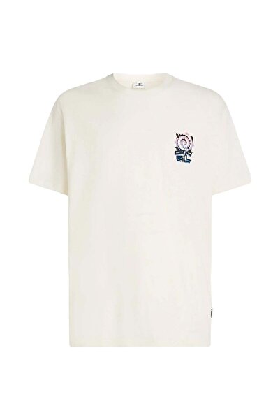 O'Neill Ανδρικό T-shirt με στάμπα στο στήθος - Λευκό - L
