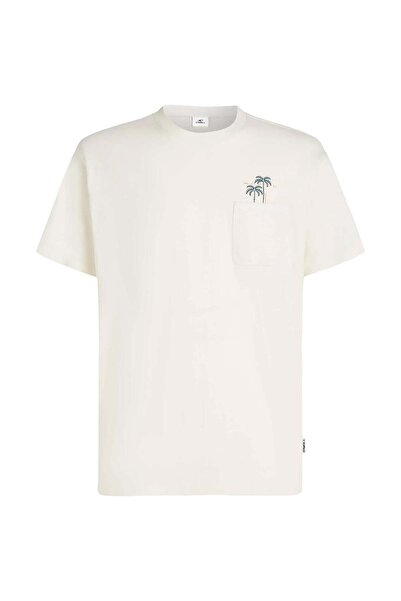 O'Neill Ανδρικό T-shirt με τσέπη στο στήθος - Λευκό - M