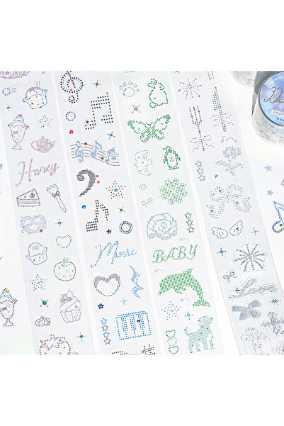 Choice PET Allin 40mm * 3m Diamond Declaration Series Kawaii 3D Hot Stamping ...