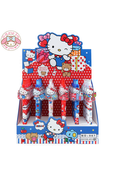 Choice 48 قطعة/مجموعة أقلام جل 0.5 مم سوداء من ST Sanrio، 48 قطعة/مجموعة أقلا...