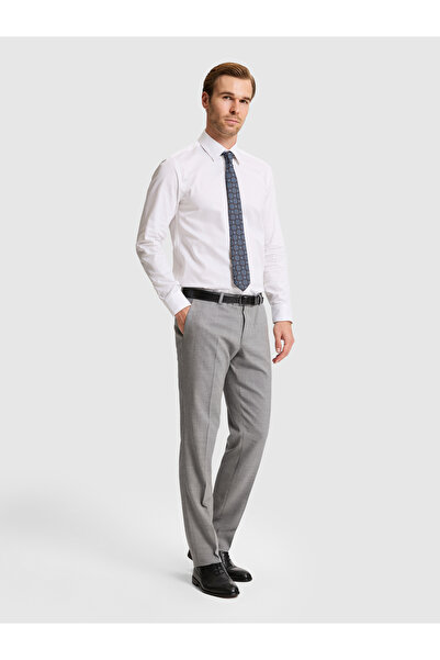 Cacharel Gray Slim Fit Fabric Trousers 50337490-Vr024