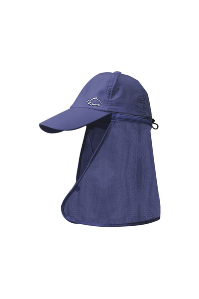 Choice Navy Quick-dry Sun Hats for Men Women Detachable Shawl Neck Protection...