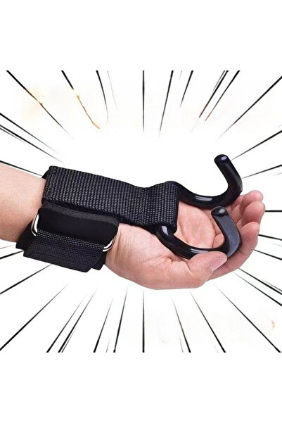 Choice Upgrade hook Weight Lifting Hook Grips With Wrist Wraps Hand-Bar Wrist...