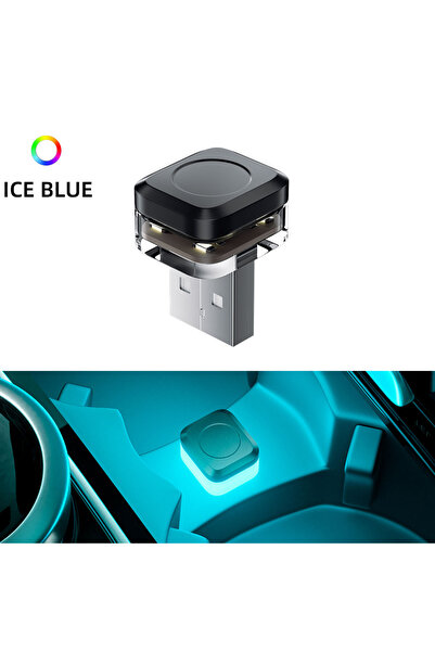 Choice مصباح LED صغير للسيارة بلون أزرق ثلجي، إضاءة داخلية للسيارة تعمل بـUSB...