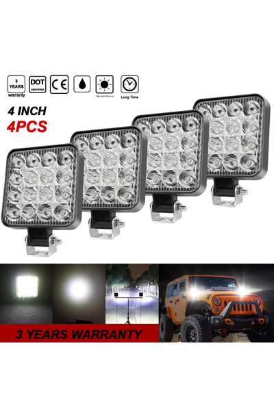 Choice 4 قطع مصابيح عمل LED مقاس 4 بوصة، إضاءة كاشفة للطرق الوعرة والمركبات ا...
