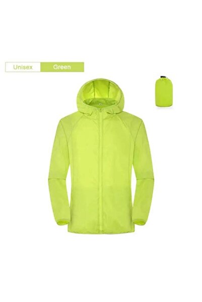 Choice XL Unisex-green Men Women Waterproof Jacket Windbreaker Women Sun Prot...