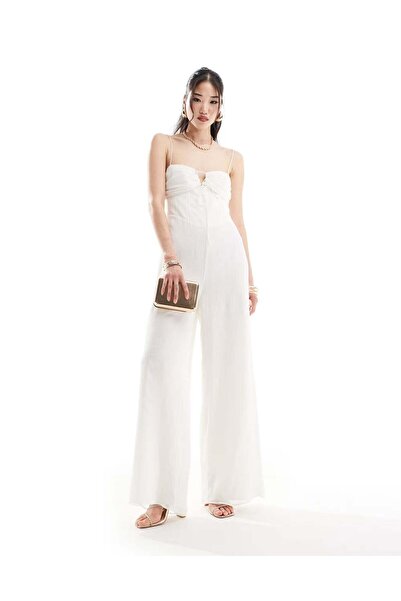 Sheya AOS long jumpsuit, cream