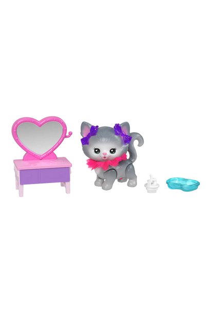 Barbie Hayal Takım ve Aksesuarları JMW94 Makyaj Masası Ve Kedi