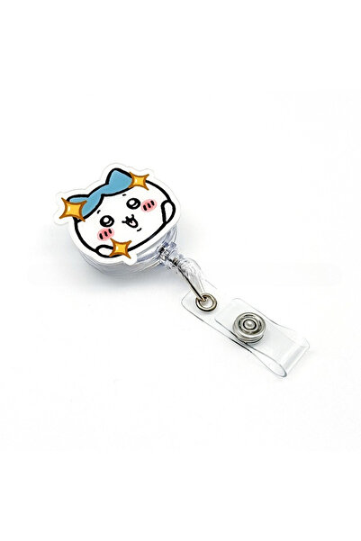 BANDAI C Cute Usagi حبل تعليق بسحاب قابل للتمدد لبطاقة العمل والهوية بتصميم ك...