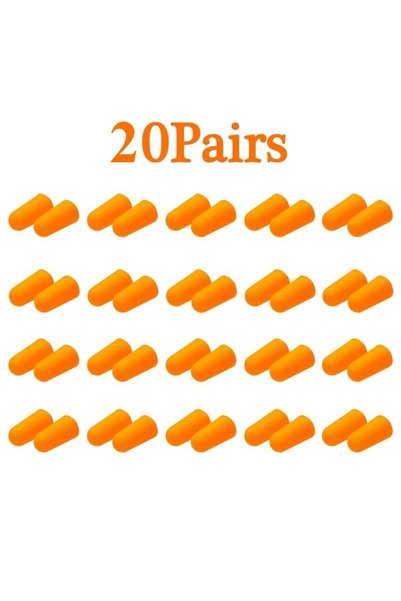 Choice 20 زوجًا (50/20/10 أزواج) من سدادات الأذن المضادة للضوضاء للعمل والدرا...