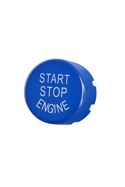 Choice Bright Blue Car Start Stop Engine Switch Button For BMW F Classis F01 ...