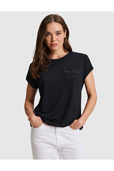 Pierre Cardin Siyah Comfort Fit Basic Tişört 50323602-VR046