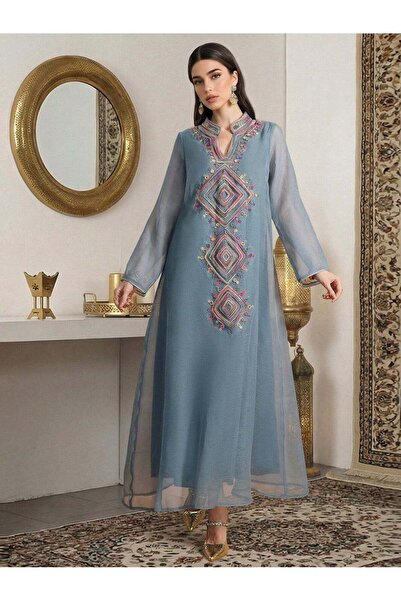 Sheya Rochie maxi, turcoaz