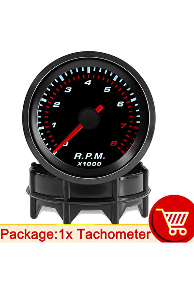 Choice مقياس ضغط التوربو Tacho BL0183-6190-bl مقاس 2 بوصة 52 ملم بعدسة دخانية...