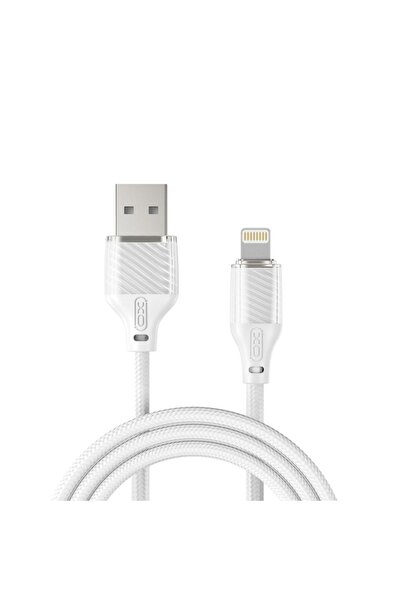 Xo Cablu de date Lightning la USB-A, 1.0 m - Alb