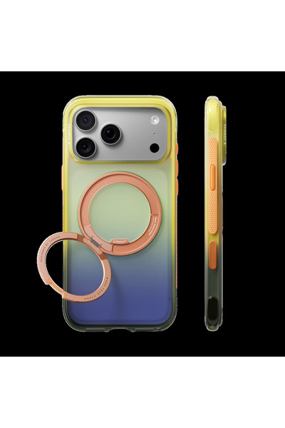 TORRAS Ostand Gradient Air Case for iPhone 18 Pro Orange Purple