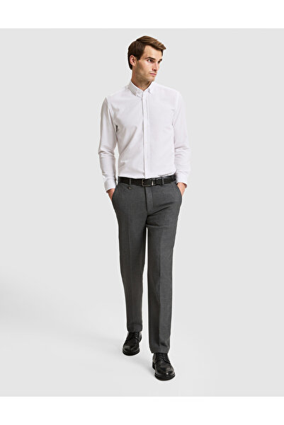 Pierre Cardin بنطلون من القماش المدخن بقصة ضيقة 50331710-VR058