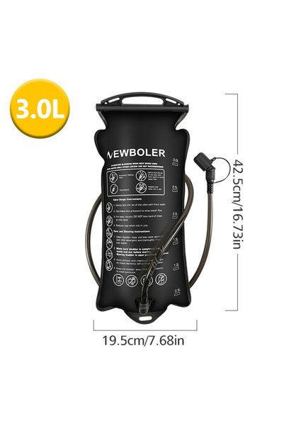 Choice حقيبة ماء NEWBOLER سعة 3 لتر (1.5 لتر/2 لتر/3 لتر) خالية من مادة BPA م...