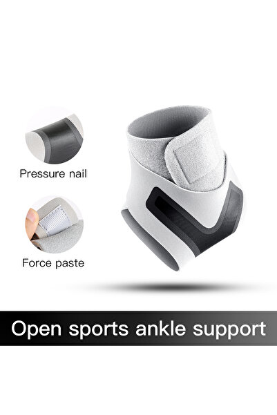 Choice left foot-S AB036-gray 1 Pc Elastic Ankle Brace Strap Ankle Support Fi...