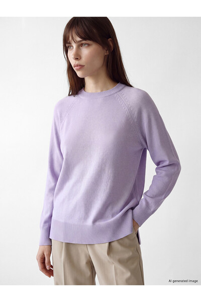 LC Waikiki Rmz Gi̇yi̇m Farkiyla Zero Roba Collar Women's Knitwear Tunic