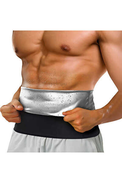 Choice 2XL-3XL Silver 1Pcs Waist Cincher Sauna Sweat Belt for Men, Neoprene-F...