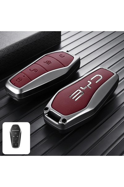 Choice غطاء حماية مفتاح السيارة الأحمر KKBYD-B لسيارة BYD Seal U Atto 3 King،...