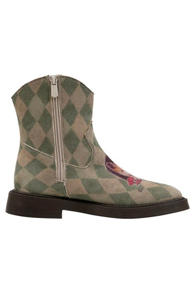 Dogo Women's Vegan Leather Green Western Boots - Vulpes Design