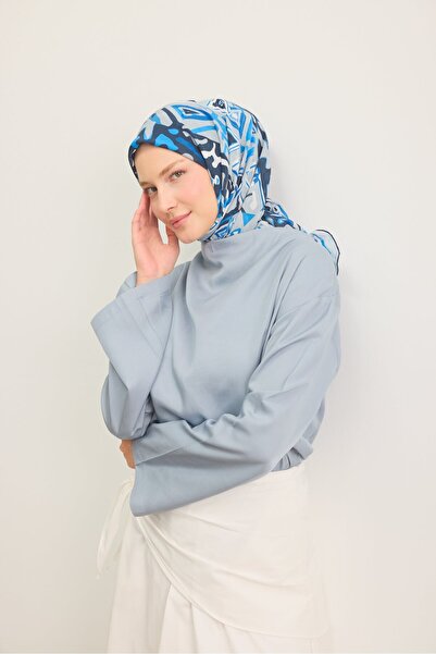 Silk Home Summer Breeze Geometric Navy Blue