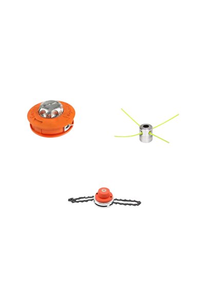 COBI SMART® Set 3 tamburi pentru motocoasa, aluminiu cu fir, lant metalic, ta...