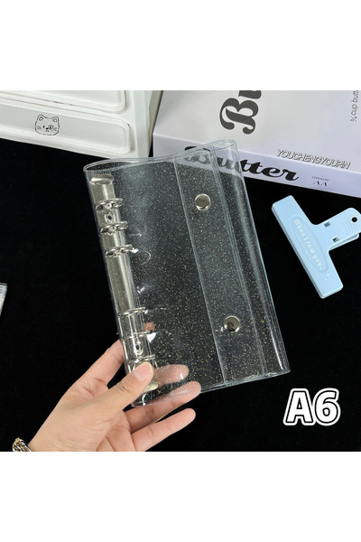 Choice A6 Sk Sparkle 1Pc A6/A7/M5 مجلد شفاف لامع، مجلد شفاف لامع مزدوج الإغلا...