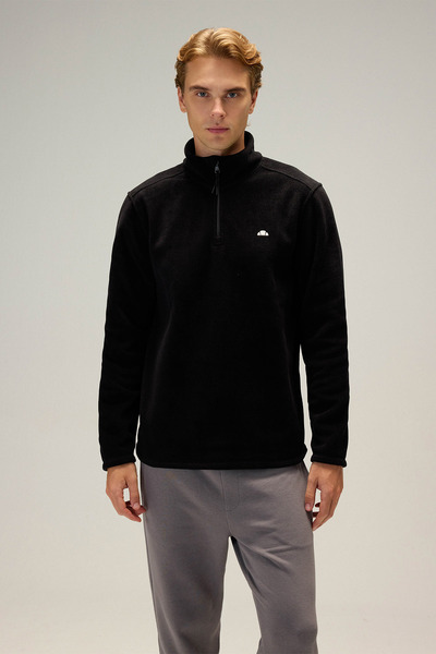 Ellesse Ανδρικό φλις με μισό φερμουάρ 6wm1023-Bk