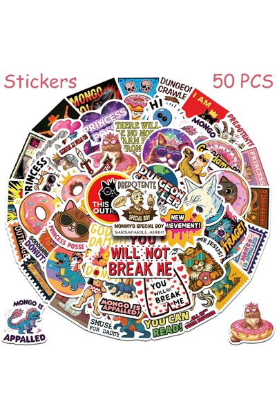 Choice 50pcs 50/100pcs Dungeon Crawler Carl Stickers Decals For Phone Scrapbo...