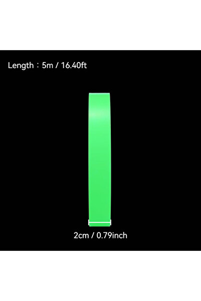 Choice 2cmx5m 5m Self Adhesive Glow in Dark Tape Waterproof Luminous Photolum...