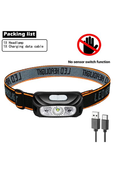 Choice 0158 no sensor Mini Rechargeable Sensor Headlamp with Powerful COB LED...